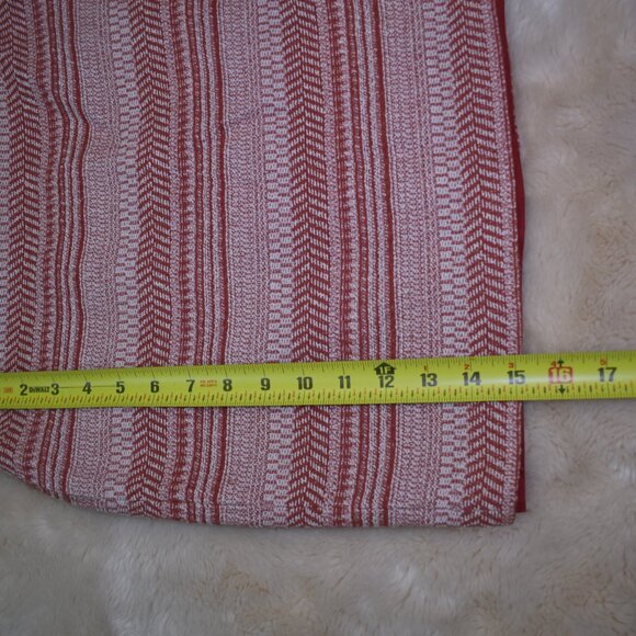 Banana Republic Red White Striped Cotton Mini Skirt Size 4 - Picture 8 of 10